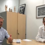 Dr. Llorenç Ausió pimer pacient de protesis de genoll personalitzada de Dr. Puig Verdié a l'Hospital Quirónsalud Barcelona 2